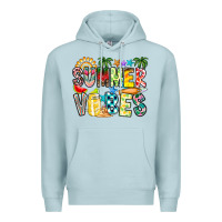 Blue Mist Summer Vibes Premium Hoodie - CowhideDigitalArt