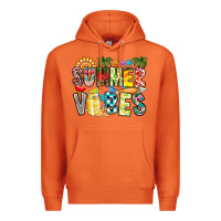 Carrot Summer Vibes Premium Hoodie - CowhideDigitalArt