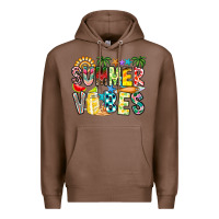 Chestnut Summer Vibes Premium Hoodie - CowhideDigitalArt