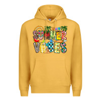 Mustard Summer Vibes Premium Hoodie - CowhideDigitalArt