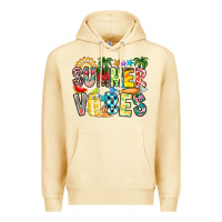 Pina Colada Summer Vibes Premium Hoodie - CowhideDigitalArt