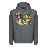 Rock Summer Vibes Premium Hoodie - CowhideDigitalArt