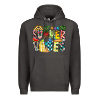 Smoke Summer Vibes Premium Hoodie - CowhideDigitalArt