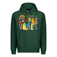 Sports Green Summer Vibes Premium Hoodie - CowhideDigitalArt