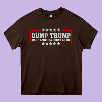 Dump Trump Heavy Core Tee Designed By Bettercallsaul