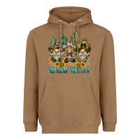 Toasted Coconut wild west western gnome Heavyweight Hoodie - BarkalooDesign
