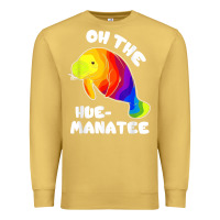 Antique Gold oh the hue manatee funny manatee shirts manatee gifts t shirt Premium Sweatshirt - longCreatives