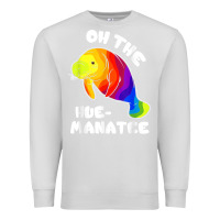 Dove Grey oh the hue manatee funny manatee shirts manatee gifts t shirt Premium Sweatshirt - longCreatives