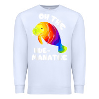 White oh the hue manatee funny manatee shirts manatee gifts t shirt Premium Sweatshirt - longCreatives