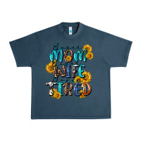 Midnight Navy Super mom super wife super tired Urban Heavy Tee - CowGirlArtShop