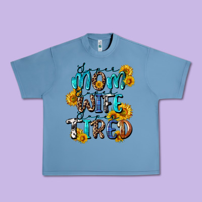 Super Mom Super Wife Super Tired Urban Heavy Tee Designed By Cowgirlartshop