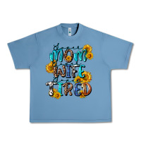 Pebble Blue Super mom super wife super tired Urban Heavy Tee - CowGirlArtShop