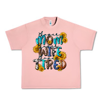 Salmon Super mom super wife super tired Urban Heavy Tee - CowGirlArtShop
