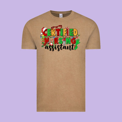 Certified Nursing Assistant Vintage Tee Designed By Cowgirlartshop