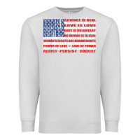 Dove Grey political protest american flag   stand united t shirt Premium Sweatshirt - longCreatives