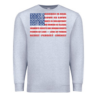 Heather Grey political protest american flag   stand united t shirt Premium Sweatshirt - longCreatives