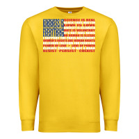 Lemon political protest american flag   stand united t shirt Premium Sweatshirt - longCreatives