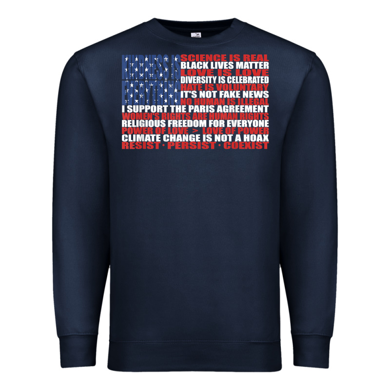 Political Protest American Flag   Stand United T Shirt Premium Sweatshirt by longCreatives | Teevron
