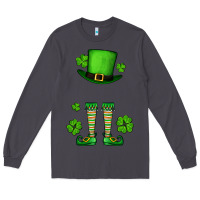 Smoke Custom name St. Patrick's leprechaun Long Sleeve Tee - OliviaCreatesArt