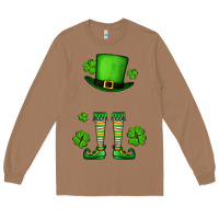 Toasted Coconut Custom name St. Patrick's leprechaun Long Sleeve Tee - OliviaCreatesArt