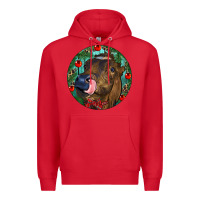 Red Longhorn Cow Christmas Premium Hoodie - RanaPortraitStore