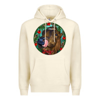 Sandshell Longhorn Cow Christmas Premium Hoodie - RanaPortraitStore