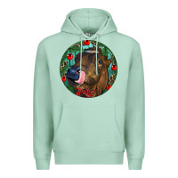 Seafoam Longhorn Cow Christmas Premium Hoodie - RanaPortraitStore