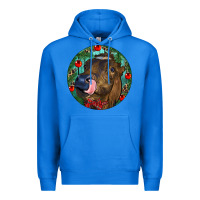 True Royal Longhorn Cow Christmas Premium Hoodie - RanaPortraitStore