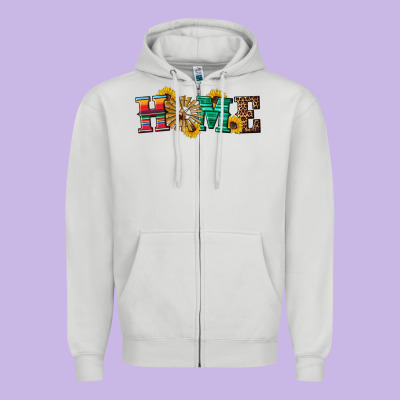 Western Home Wind Wheel Zipper Hoodie Designed By Artiststas