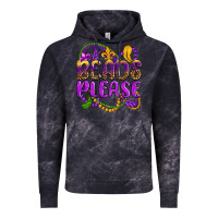 Cloud Black beads please mardi gras Vintage Hoodie - OliviaCreatesArt