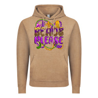 Vintage Coffee beads please mardi gras Vintage Hoodie - OliviaCreatesArt