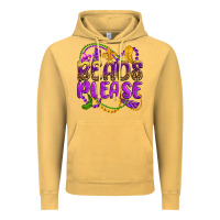 Vintage Mustard beads please mardi gras Vintage Hoodie - OliviaCreatesArt