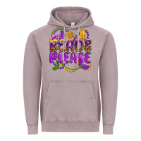 Vintage Zinc beads please mardi gras Vintage Hoodie - OliviaCreatesArt