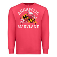 Cardinal Annapolis Maryland Crab State Flag Home Travel Vintage Premium Sweatshirt - longCreatives