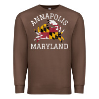 Chestnut Annapolis Maryland Crab State Flag Home Travel Vintage Premium Sweatshirt - longCreatives