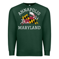 Sports Green Annapolis Maryland Crab State Flag Home Travel Vintage Premium Sweatshirt - longCreatives