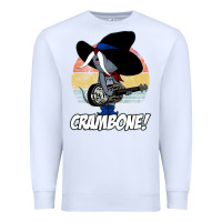 White Vintage distressed uncle pecos crambone Premium Sweatshirt - longCreatives