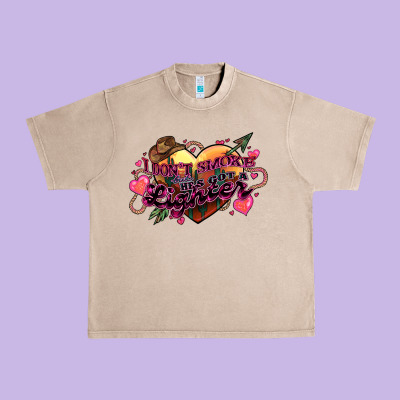 I Don't Smoke But He's Got A Lighter Urban Heavy Tee Designed By Howdyjamesfarm