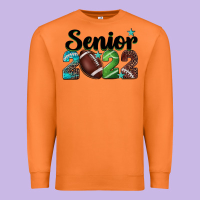 Football Senior 2022 Premium Sweatshirt Designed By Barkaloodesign