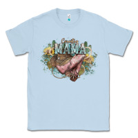 Dusty Blue Country Mama Classic Tee - HowdyJamesFarm