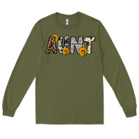 Army Green aunt Long Sleeve Tee - OliviaCreatesArt