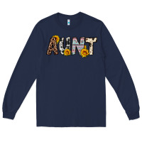 Navy aunt Long Sleeve Tee - OliviaCreatesArt