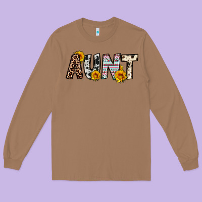 Aunt Long Sleeve Tee Designed By Oliviacreatesart