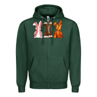 Sports Green western easter support bunny Zipper Hoodie - Artiststas