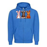 True Royal western easter support bunny Zipper Hoodie - Artiststas