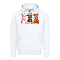 White western easter support bunny Zipper Hoodie - Artiststas