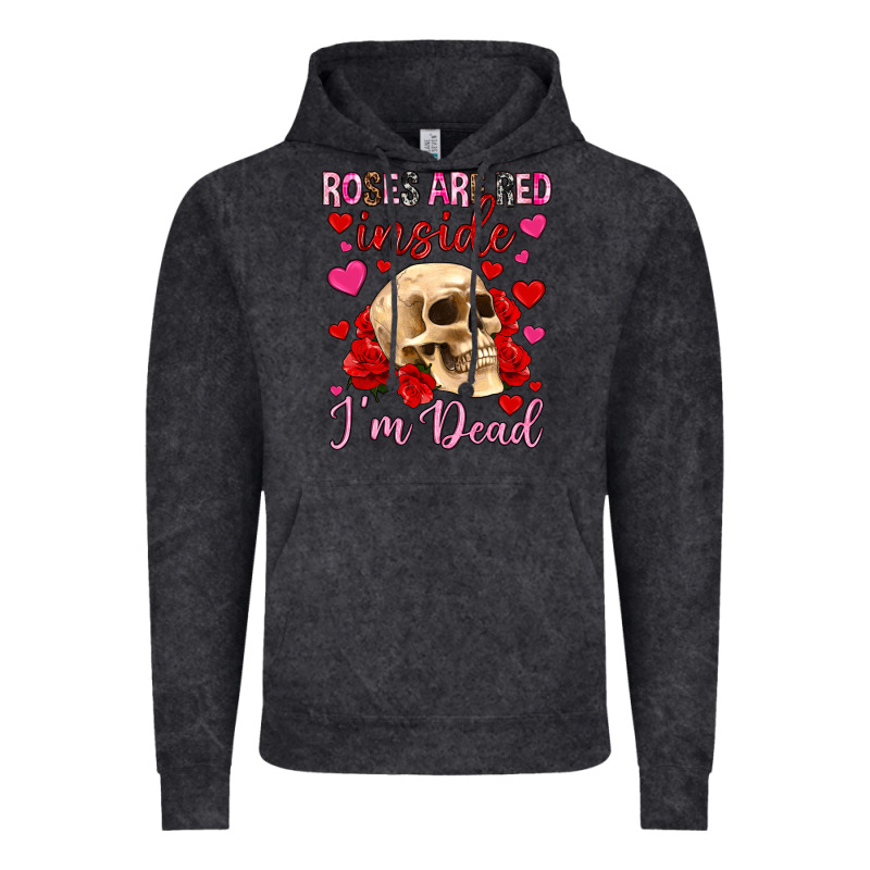 Roses Are Red Inside I M Dead Vintage Hoodie by OliviaCreatesArt | Teevron