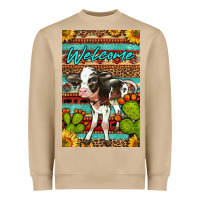 Mushroom Welcome Cute Baby Calf Heavyweight Sweatshirt - LillyAllenDesigns