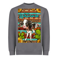 Welcome Cute Baby Calf Heavyweight Sweatshirt | Teevron