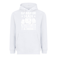 White garbage man gift t  shirt recycling trash garbage man t  shirt Heavyweight Hoodie - longCreatives